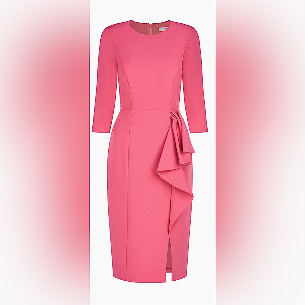 Kay Unger NWT Desert Rose 3/4 Sleeve Loretta Dress **Size 8** 🌸🌸 - Picture 5 of 10